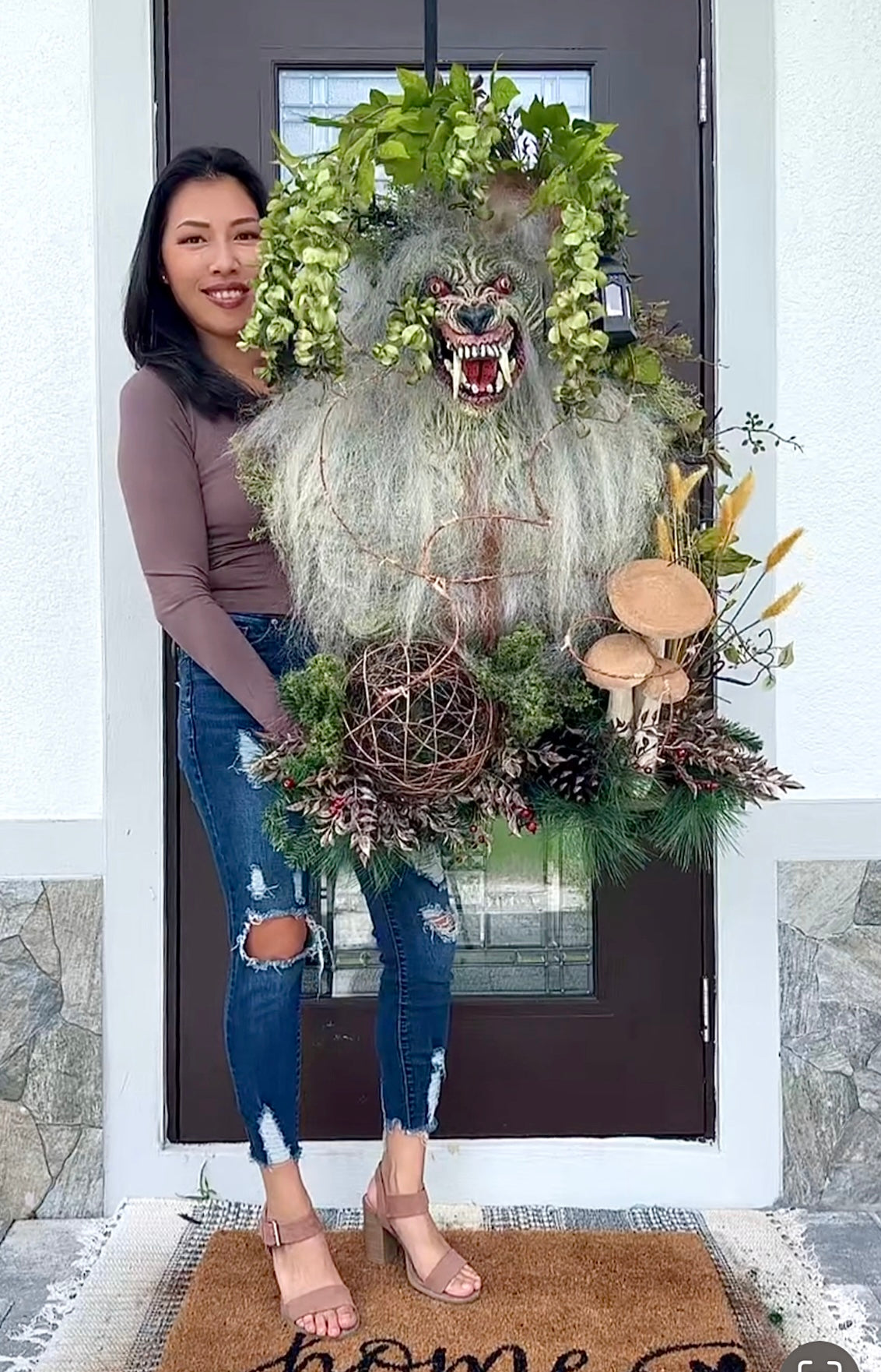 Custom Werewolf Wreath for Marilyn “Fridolf”